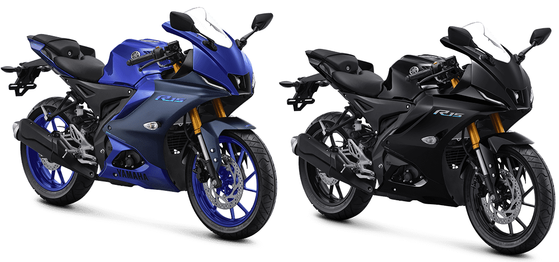 Yamaha R15 4th gen 2022 black and blue